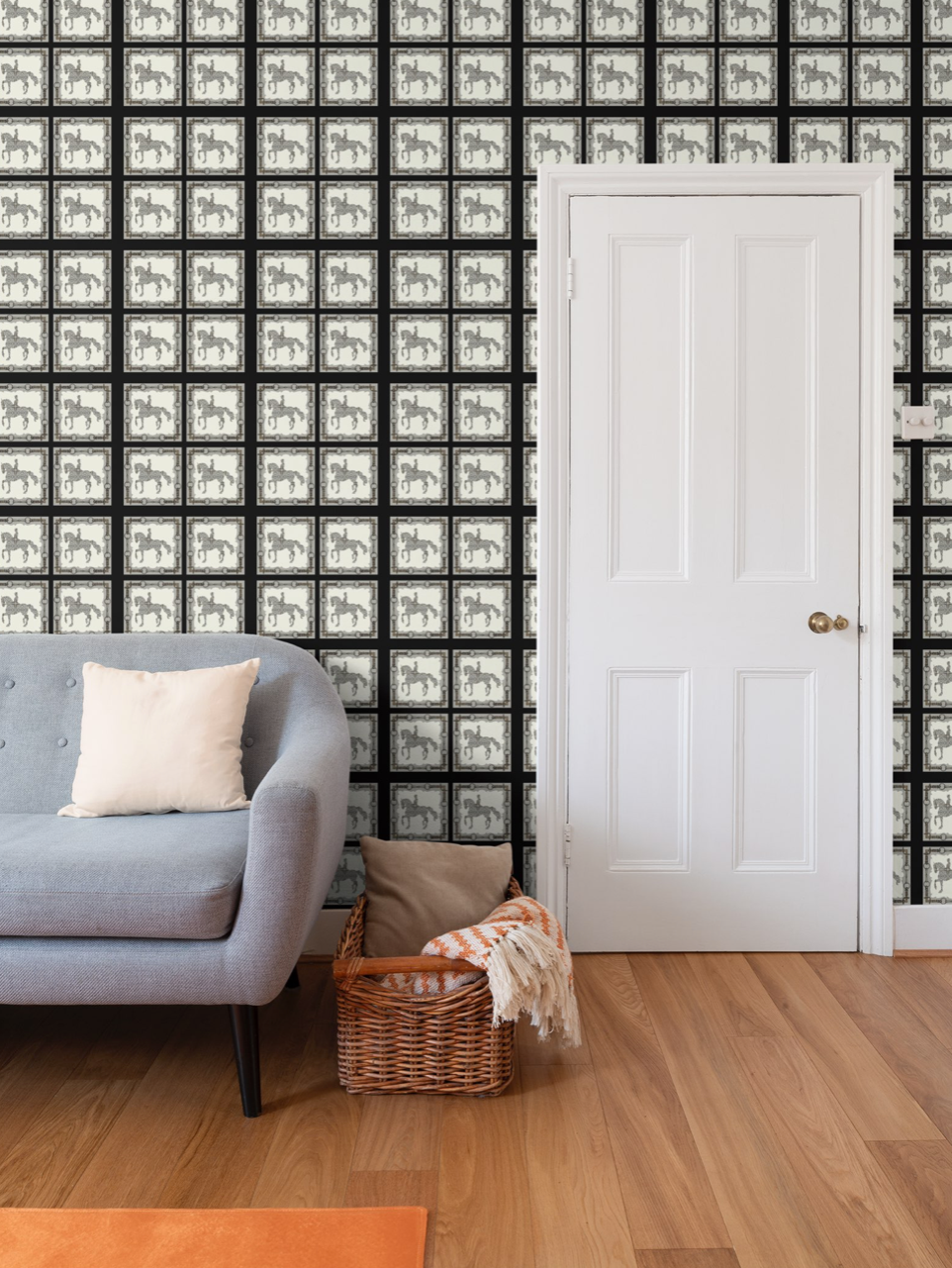 Dressage Gray and Black Equestrian Bit Wallpaper