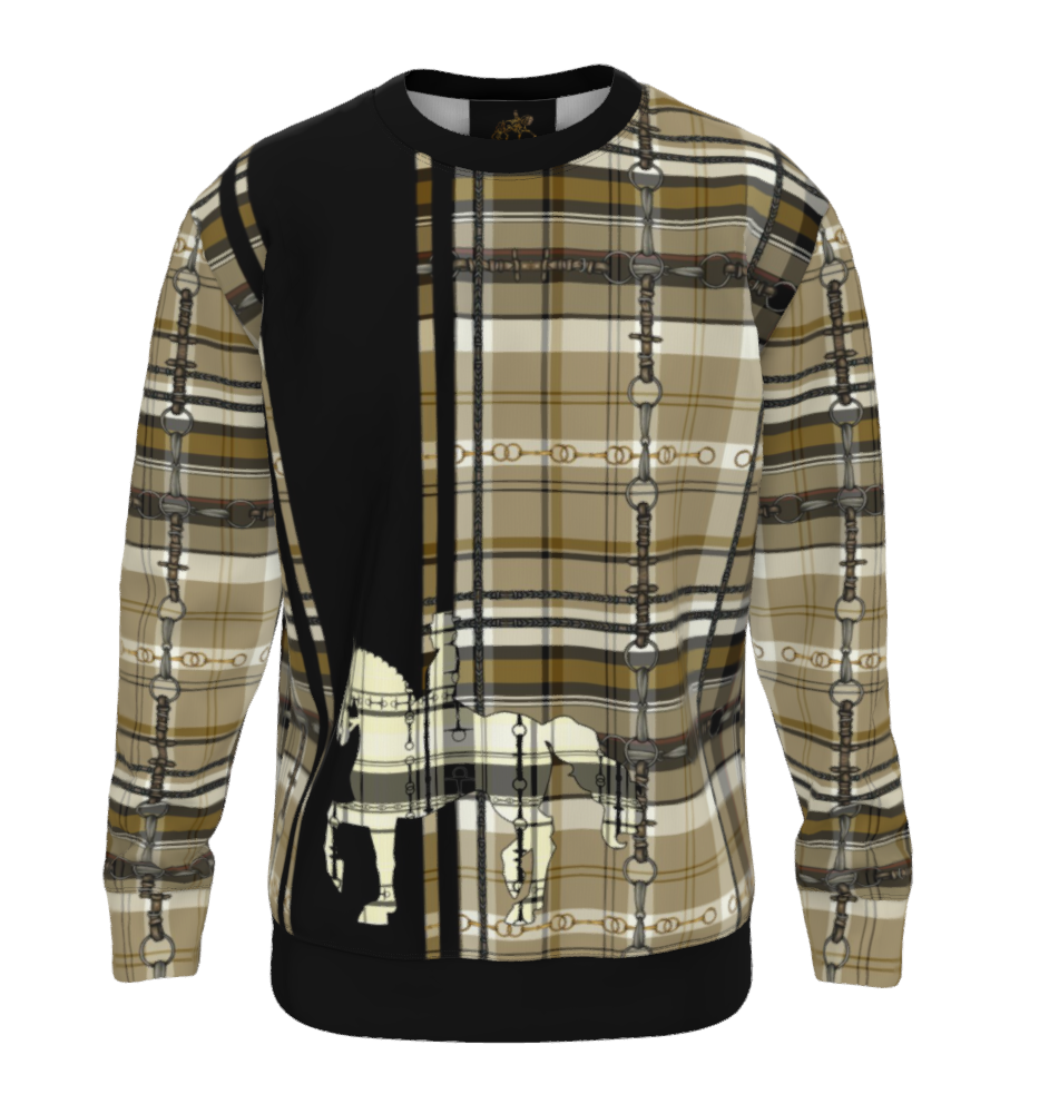 Dressage Piaffe Plaid sport Sweatshirt