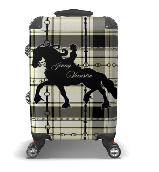 Jenny Veenstra Friesian Horse Equestrian Style Suitcase