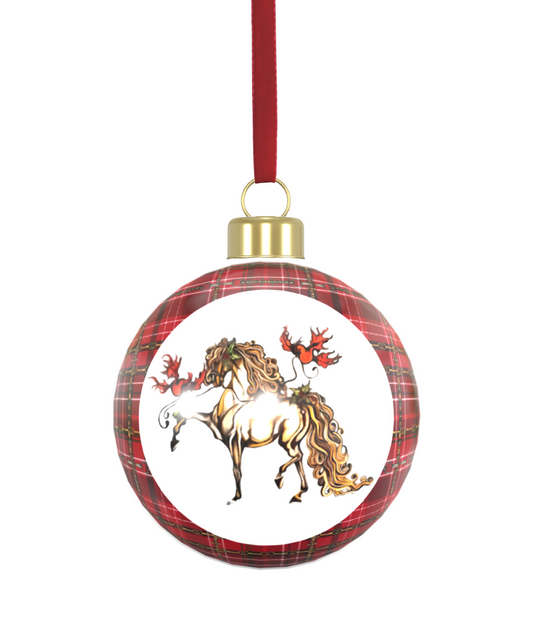 Equestrian Bone China Ornament, Equestrian Christmas Tree Decor