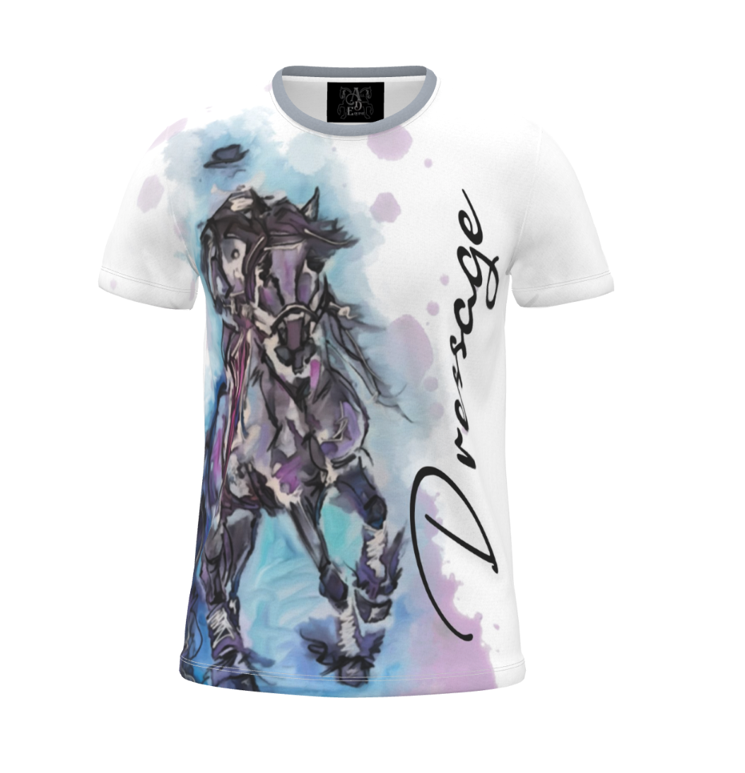 Dressage Watercolor Horse Equestrian T Shirt