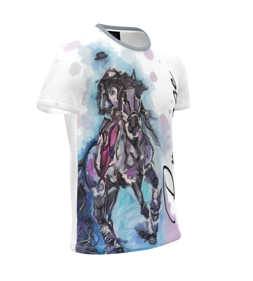 Dressage Watercolor Horse Equestrian T Shirt