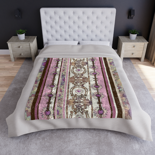 Cowgirl Dream Velvet Throw Blanket Western/ English/ Hunter Jumper Maximalist Boho Equestrian Girls Bedroom Decor Horse Shoe Art Equestrian Artwork