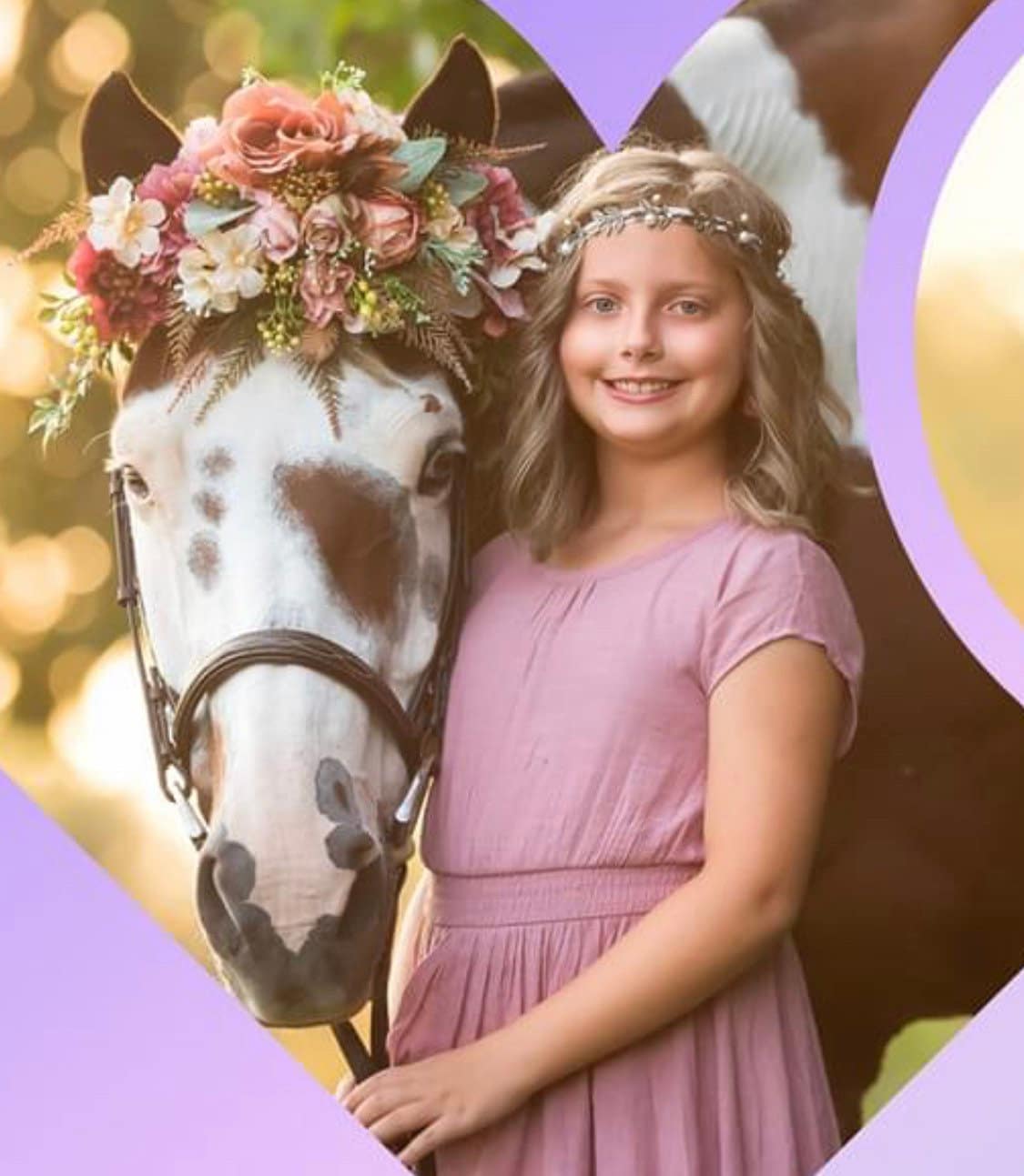 Horse Flower Crown - Horse Photography Prop - Rustic Wedding Decor - Horse Maternity Shoot - Equine Photography Garland - Bridal Photography (Copy)