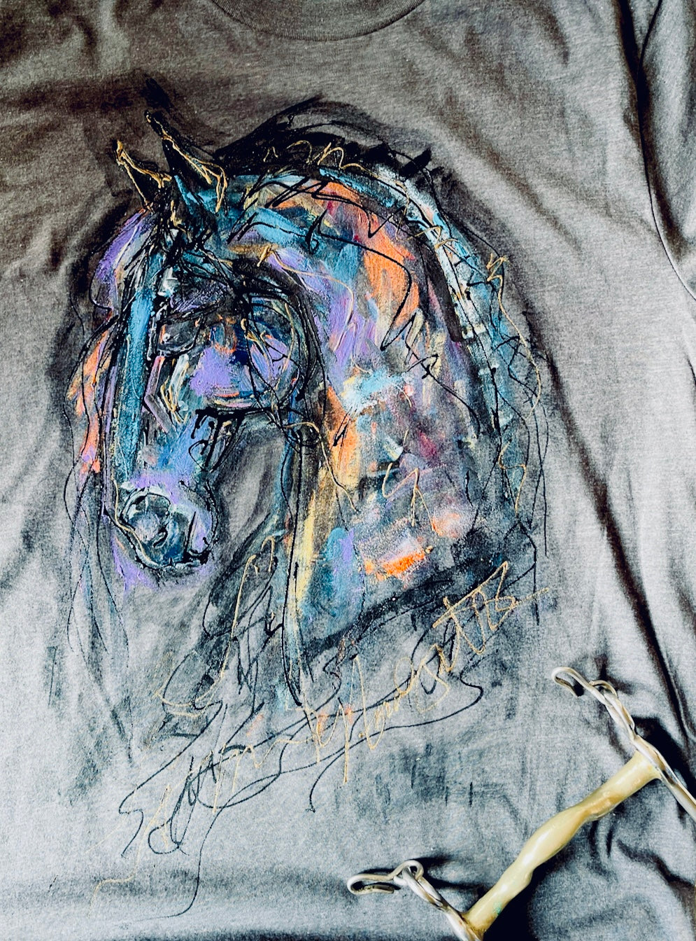 Hand Painted/Dressage Head Shirt.