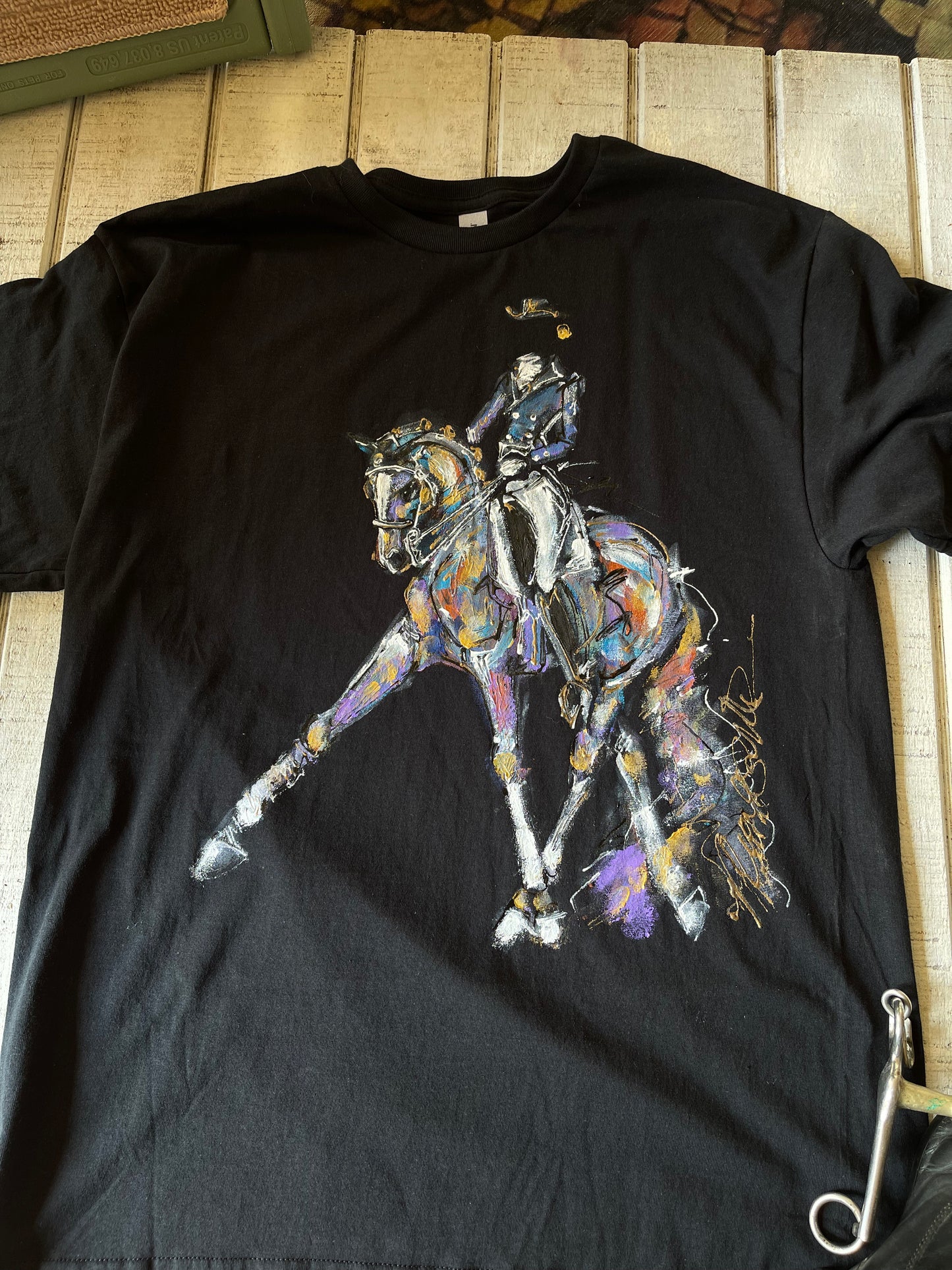 Hand Painted Dressage Horse  Shirt.