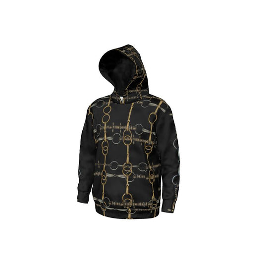 Equestrian Random Bit Motif Hoodie, Horse Fashion,