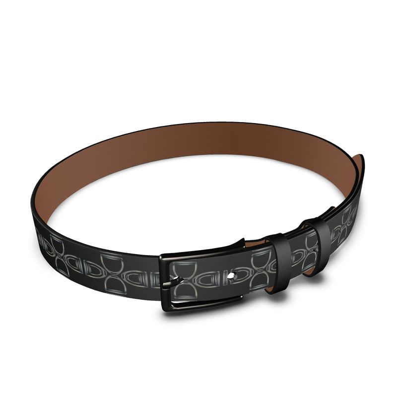 Equestrian Bit Motif Leather Belt, Horse Fashion