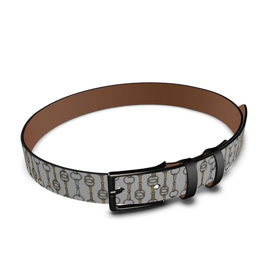 Gold Bit Show Leather Belt