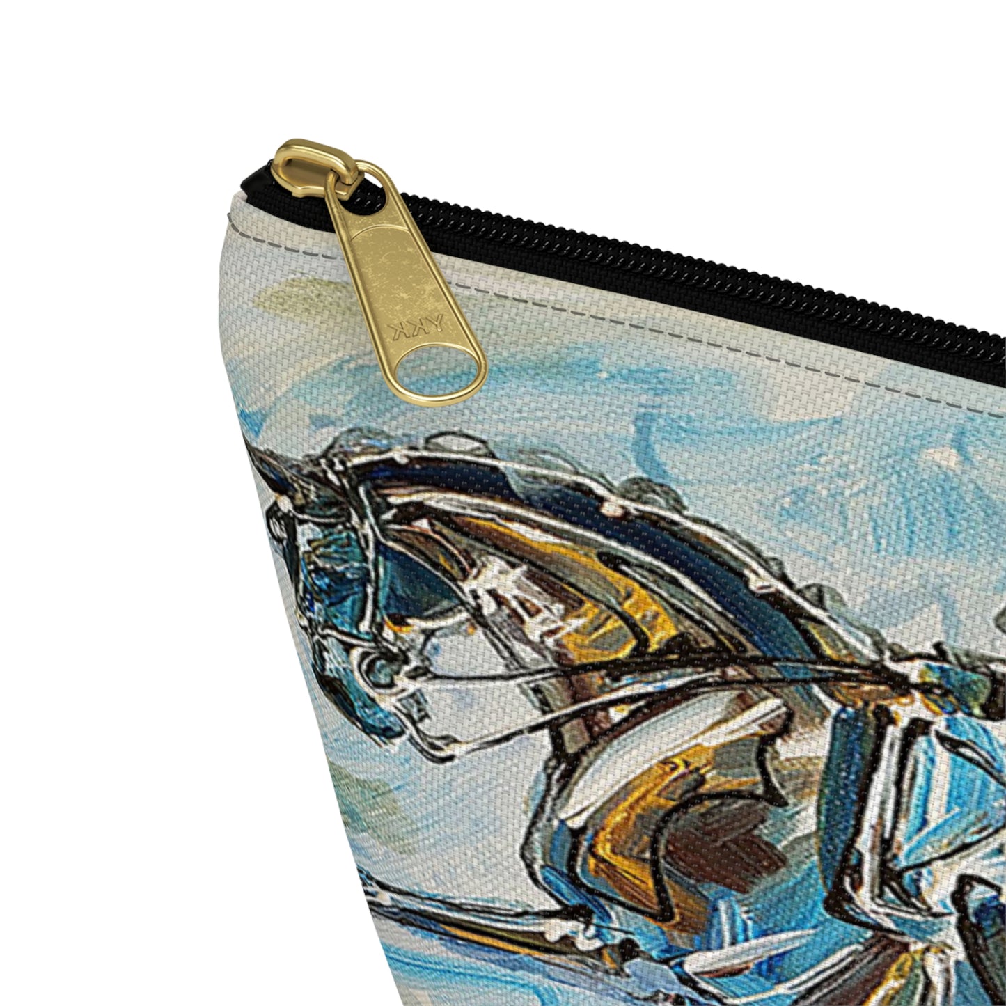 Copy of Copy of Black Equestrian Bit Accessory Pouch/Makeup Bag