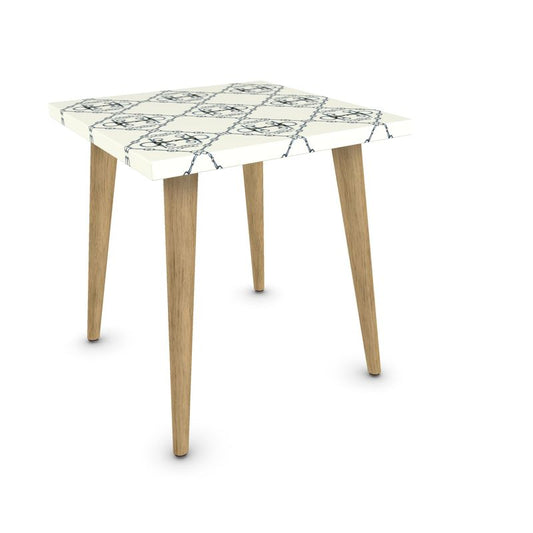 Ivory Bit Equestrian Style Side Table