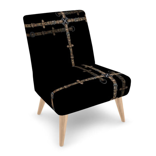 Black Bit Motif Chair