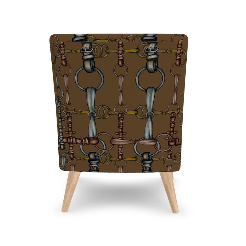 Brown Bit Motif Chair