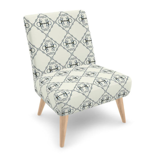 Silver Bit Motif Chair