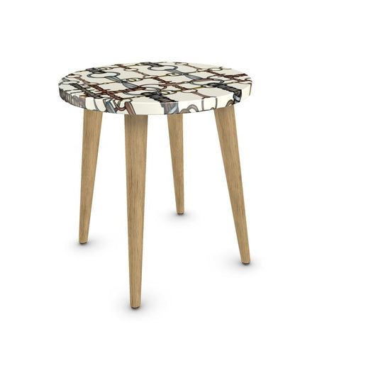 Snaffle Bit Round Side Table