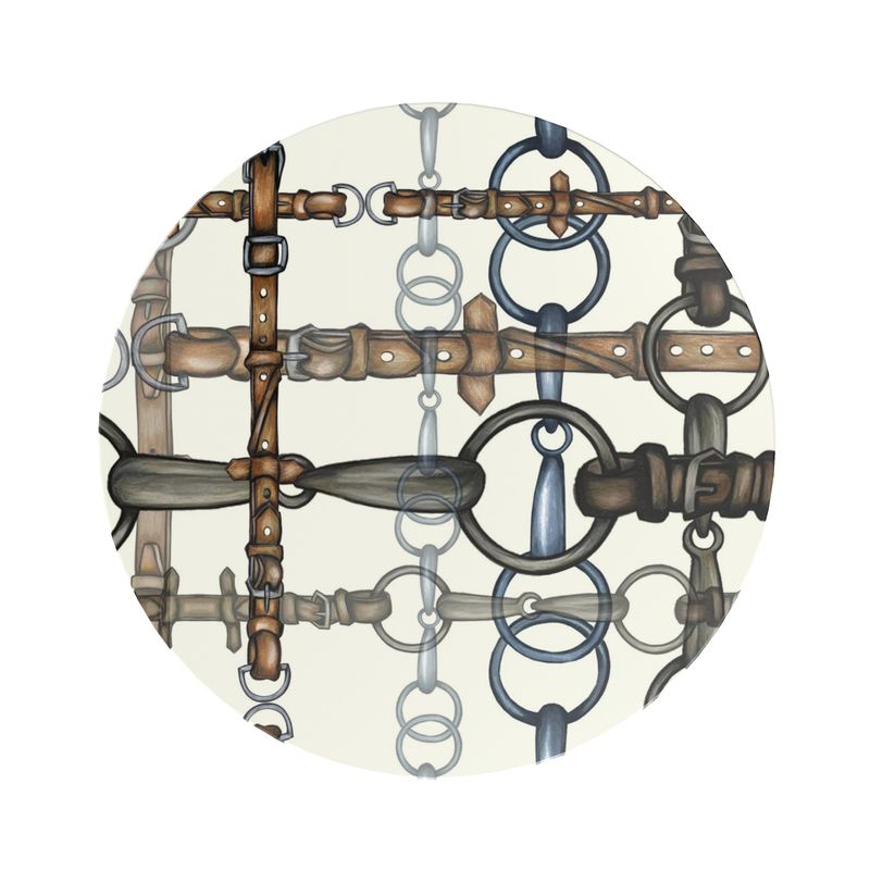 Snaffle Bit Round Side Table