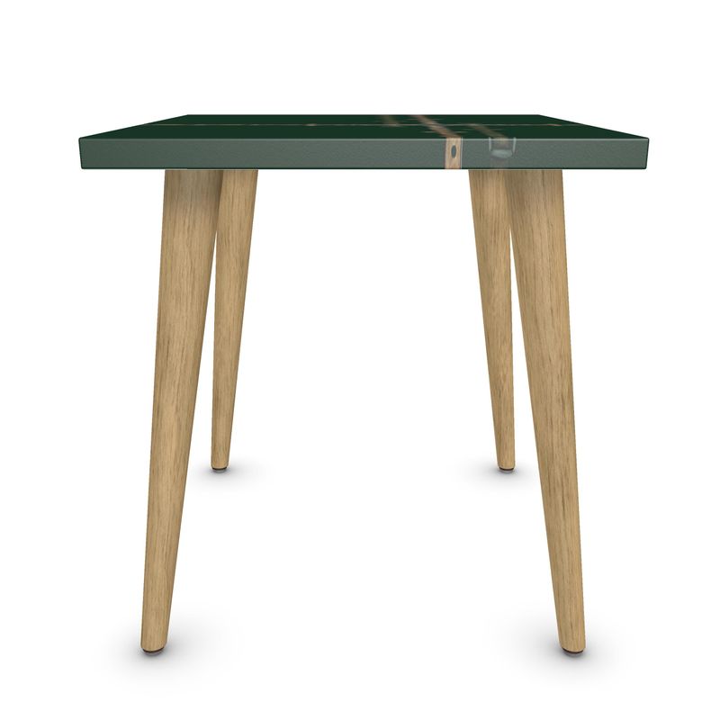 Hunter Green Bit Motif Side Table