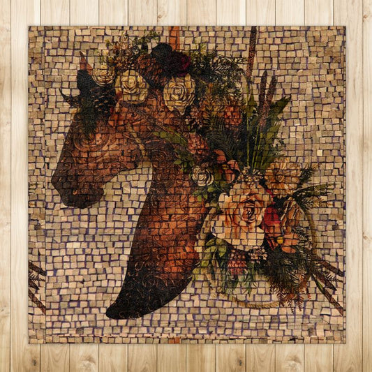 Mosaic Artistic Horse Rug 4x4ft