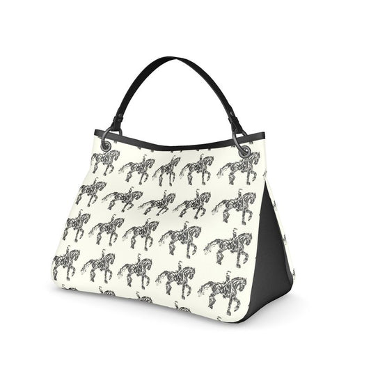 Piaffe Dressage Motif Slouch Bag