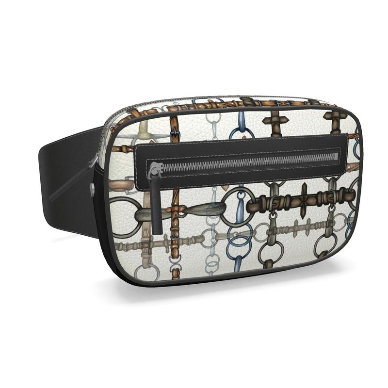 Ivory Chaos Bit Leather Belt Bag