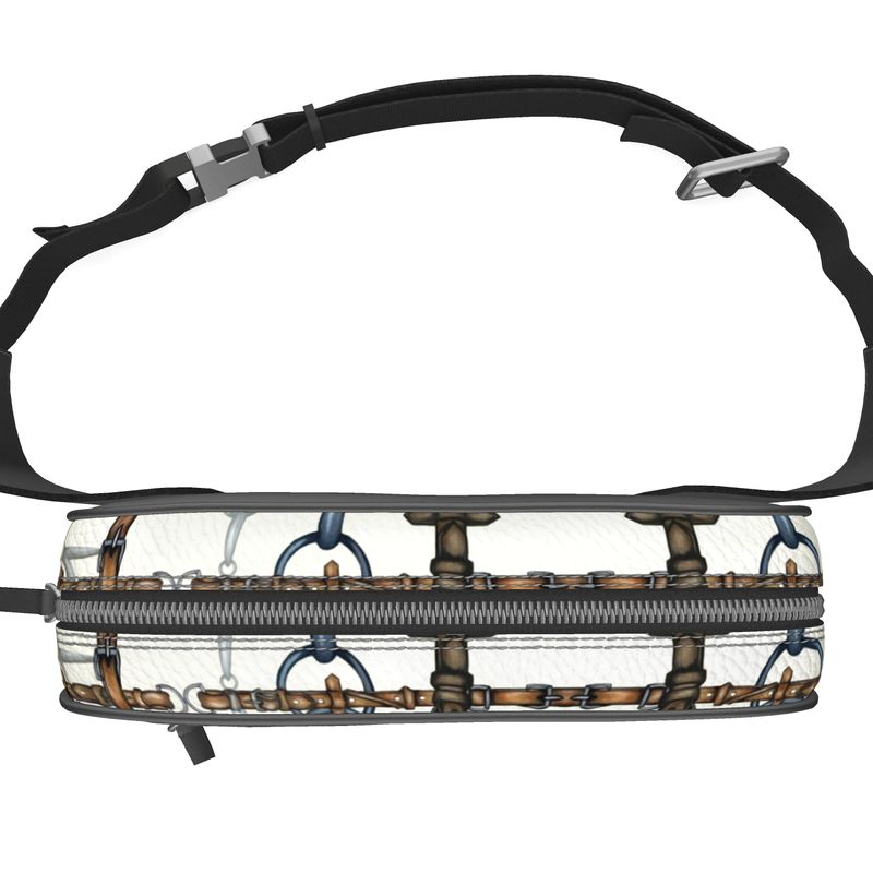 Ivory Chaos Bit Leather Belt Bag