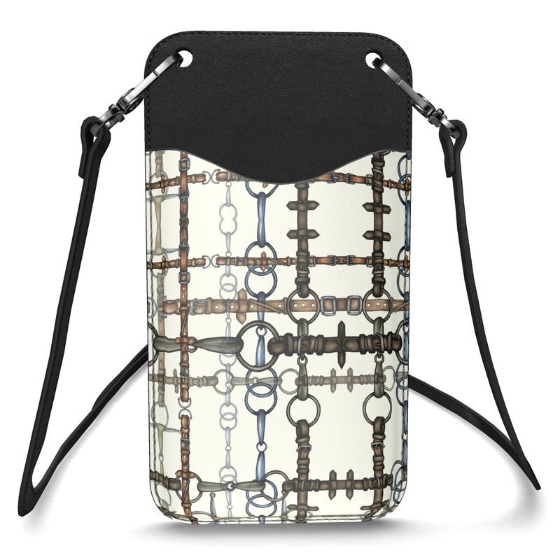 Ivory Choas Bit Leather Phone Case with Strap