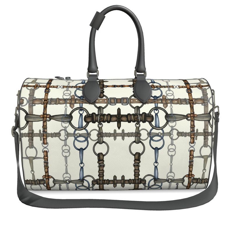 Large Ivory Chaos Bit Pattern Duffle Bag