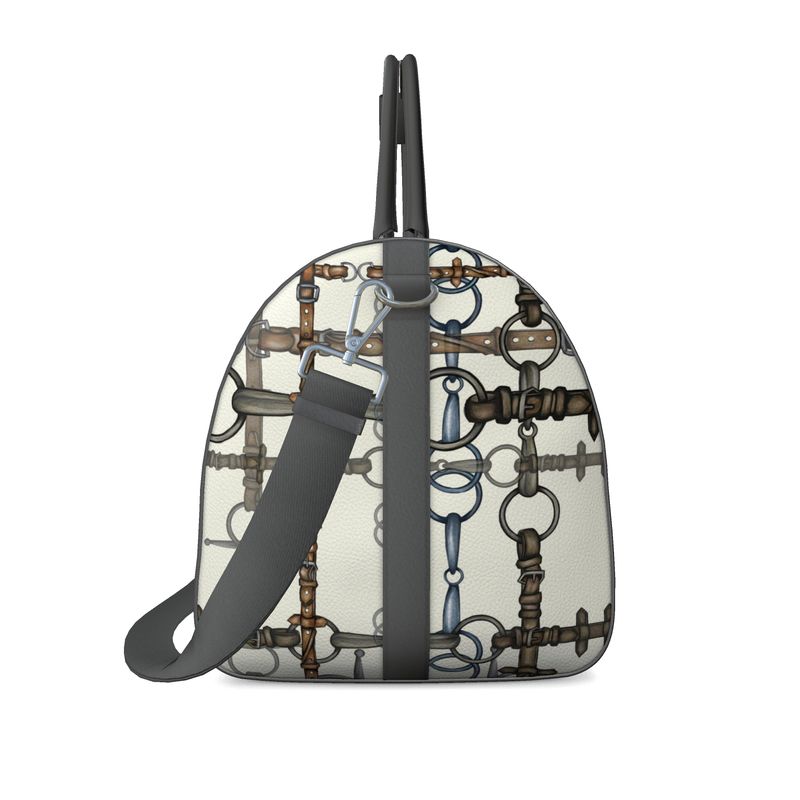 Large Ivory Chaos Bit Pattern Duffle Bag