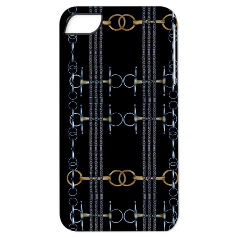 Black Equestrian Bit Pattern Phone Case