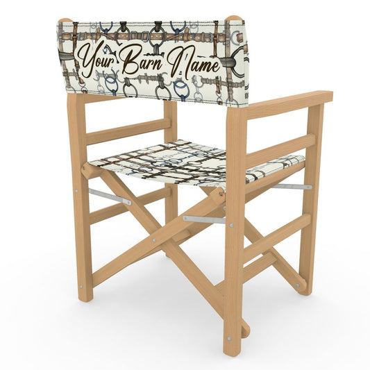 Custom Barn Name Horse Show Director Chairs