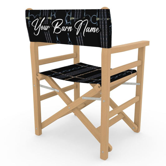 Custom Barn Name Horse Show Directors Chair