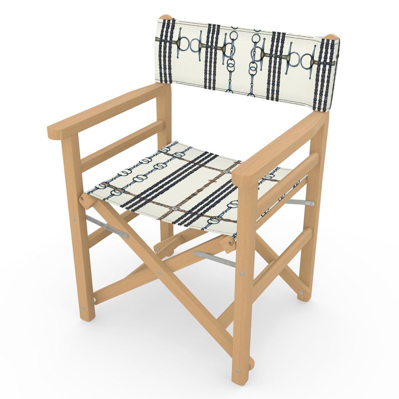 Custom Barn Name Horse Show Director Chair
