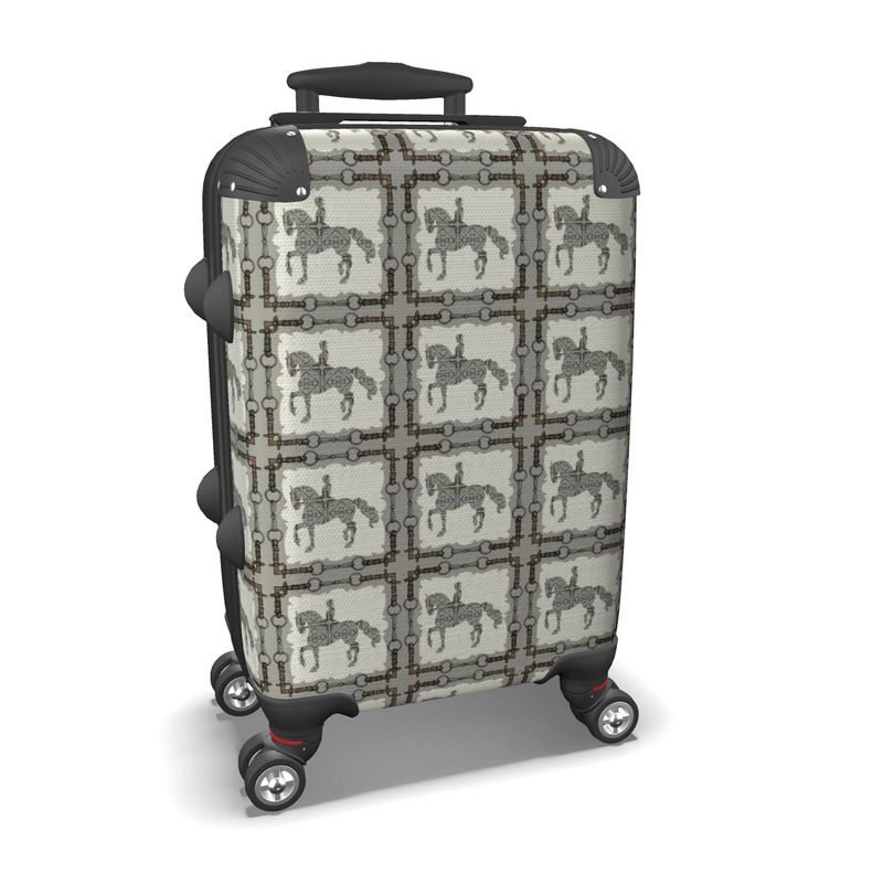 Gray Dressage Horse Suitcase