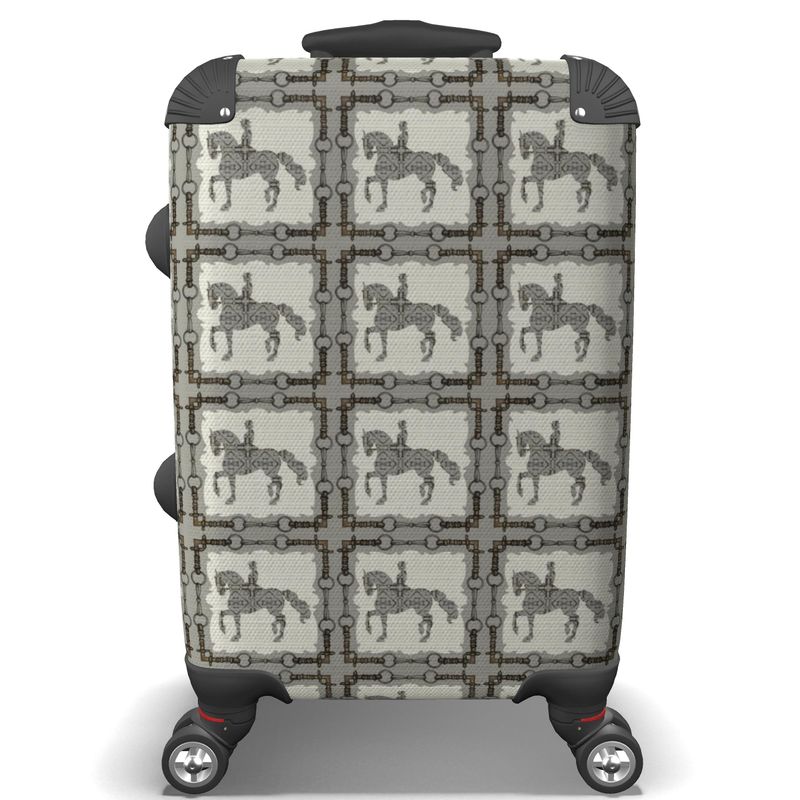 Gray Dressage Horse Suitcase