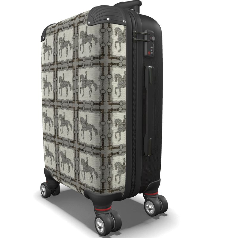 Gray Dressage Horse Suitcase