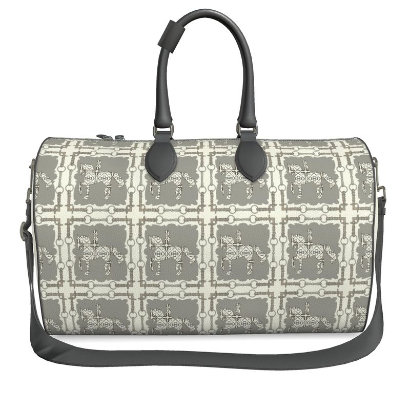 Ivory Dressage Leather Duffle Bag