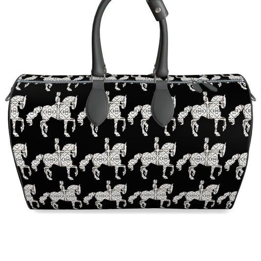 Black and White Dressage Duffle Bag