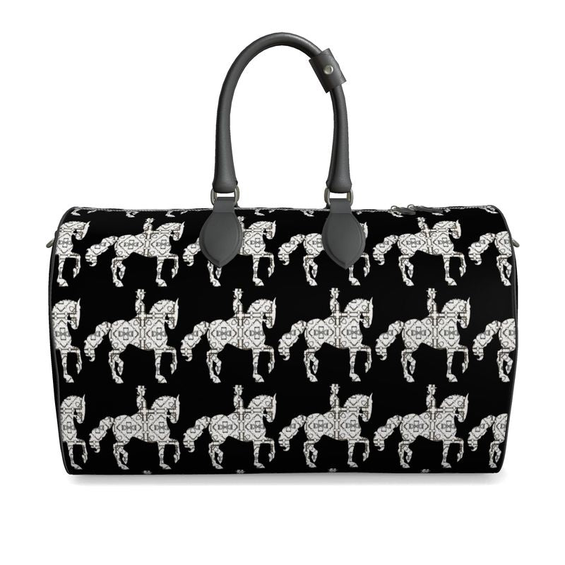 Black and White Dressage Duffle Bag