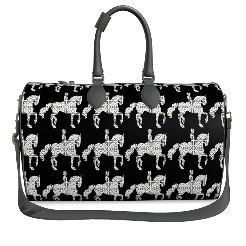 Black and White Dressage Duffle Bag