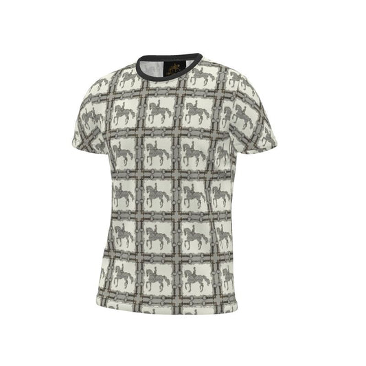Gray Dressage Horse All Over Printed T Shirt