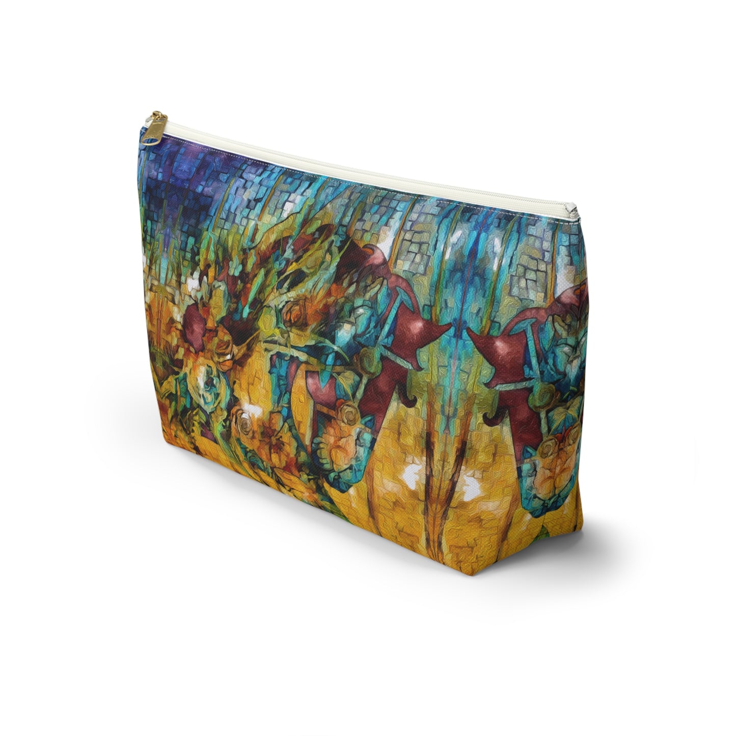 Artistic Horse Accessory Pouch/Makeup Bag