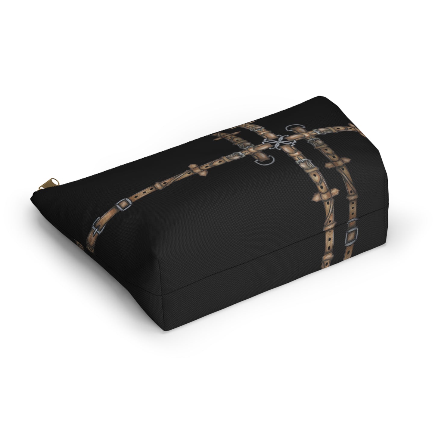 Copy of Black Equestrian Bit Accessory Pouch/Makeup Bag