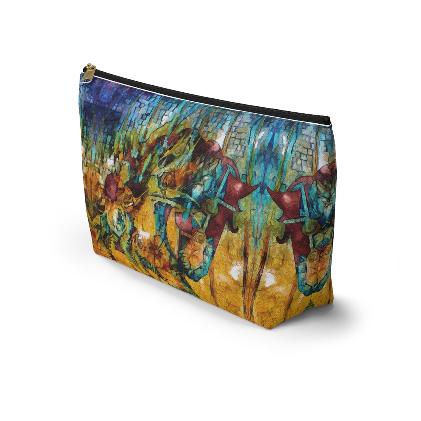 Artistic Horse Accessory Pouch/Makeup Bag