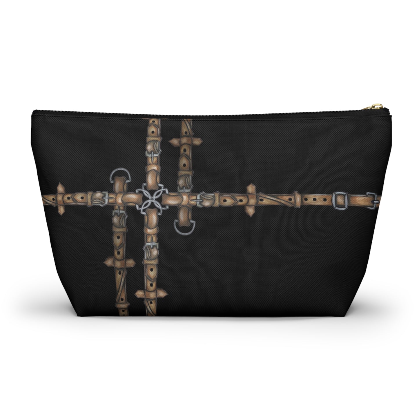 Copy of Black Equestrian Bit Accessory Pouch/Makeup Bag