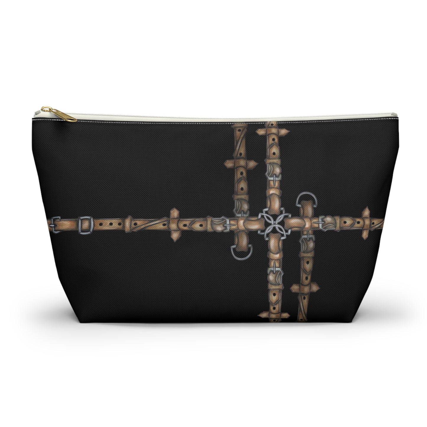 Copy of Black Equestrian Bit Accessory Pouch/Makeup Bag