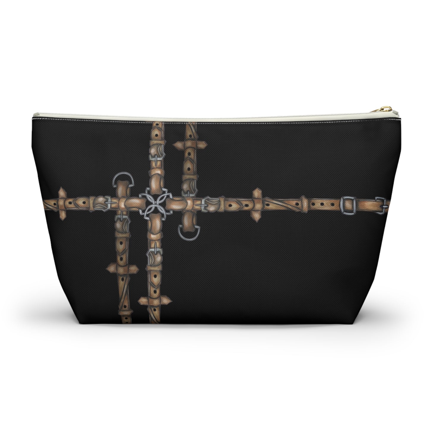 Copy of Black Equestrian Bit Accessory Pouch/Makeup Bag