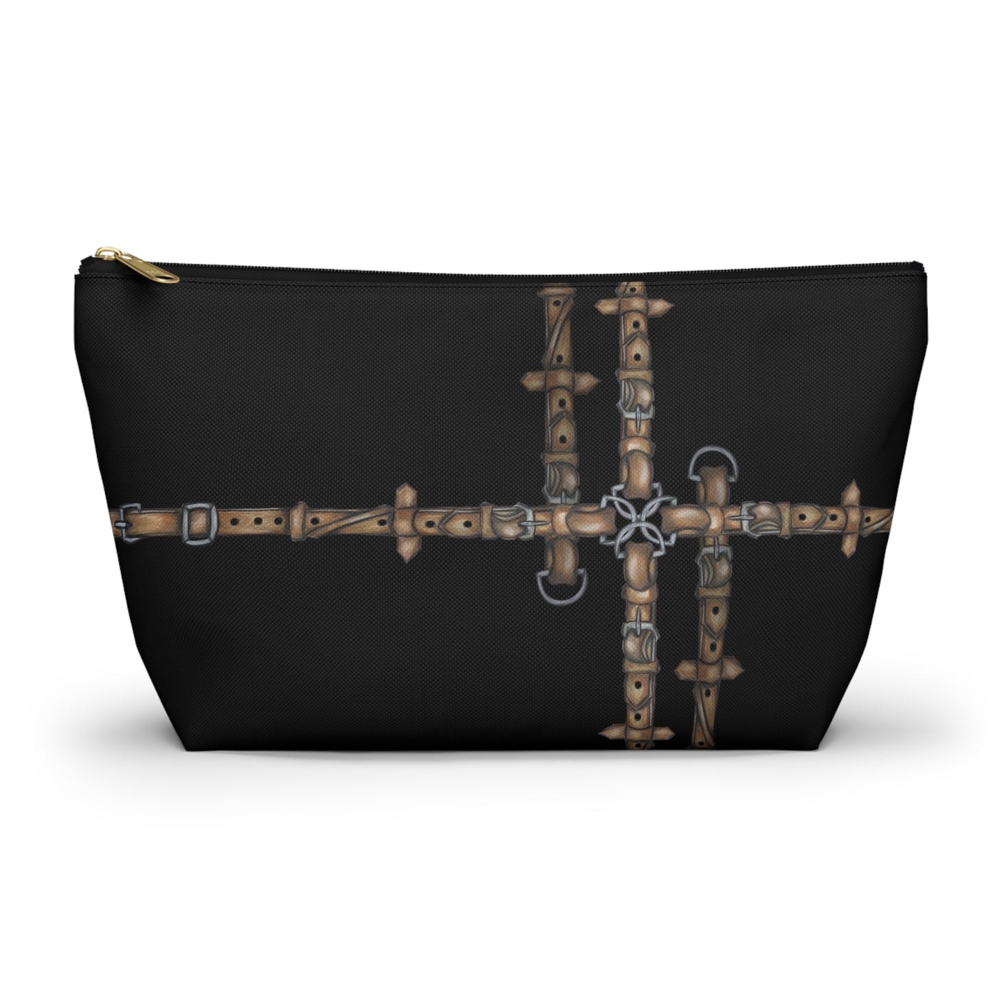 Copy of Black Equestrian Bit Accessory Pouch/Makeup Bag