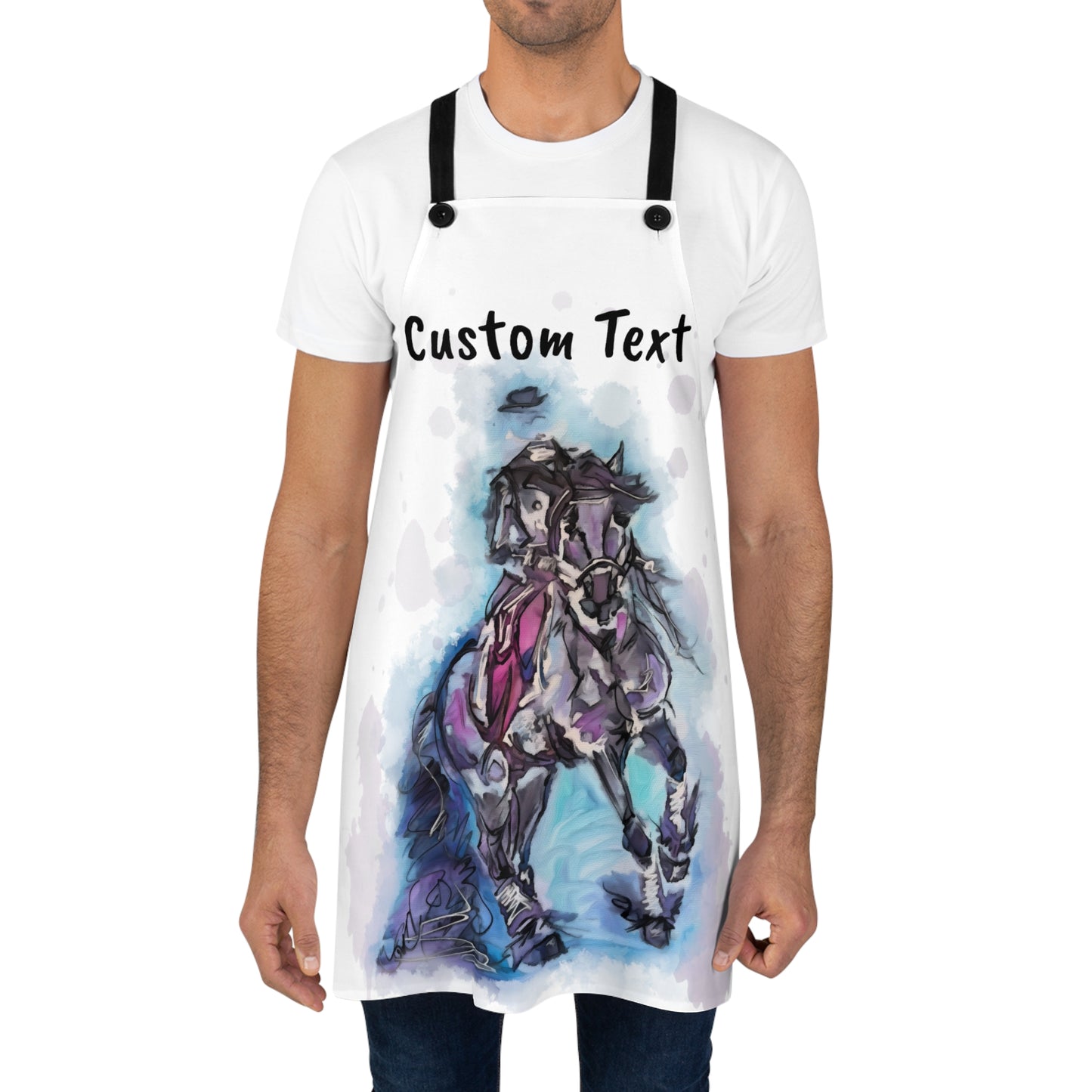 Custom Text Show Cloths Cover Apron. Protect your show cloths in style. Custom Text