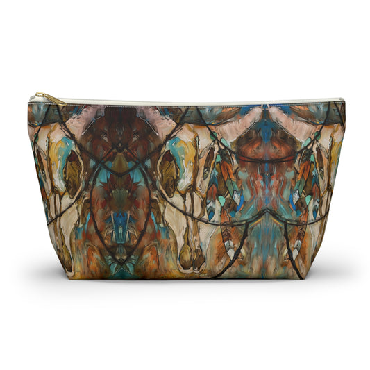 South Western Skull Artistic Horse Accessory Pouch/Makeup Bag