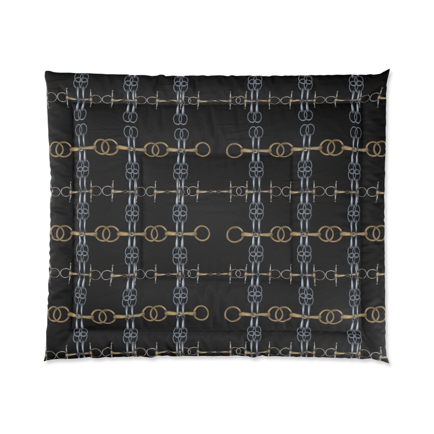 Black Bit Patterned Comforter